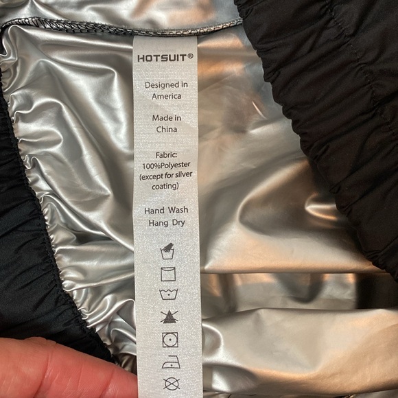 Hotsuit Sauna Sweatsuit Weight Loss Pants Black Size Large - Picture 7 of 10